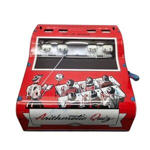 Wolverine Arithmetic Quiz Tin Toy 1950s Vintage Educational‎ Math Game